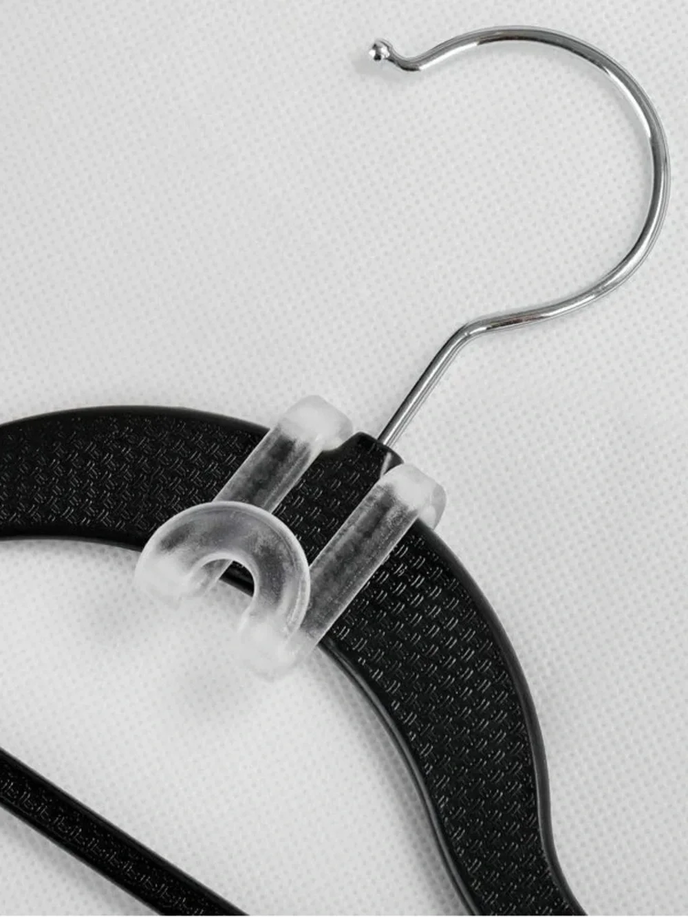 Transparent Connector Hooks For Hanger Clear Plastic Hooks - 50 Pack